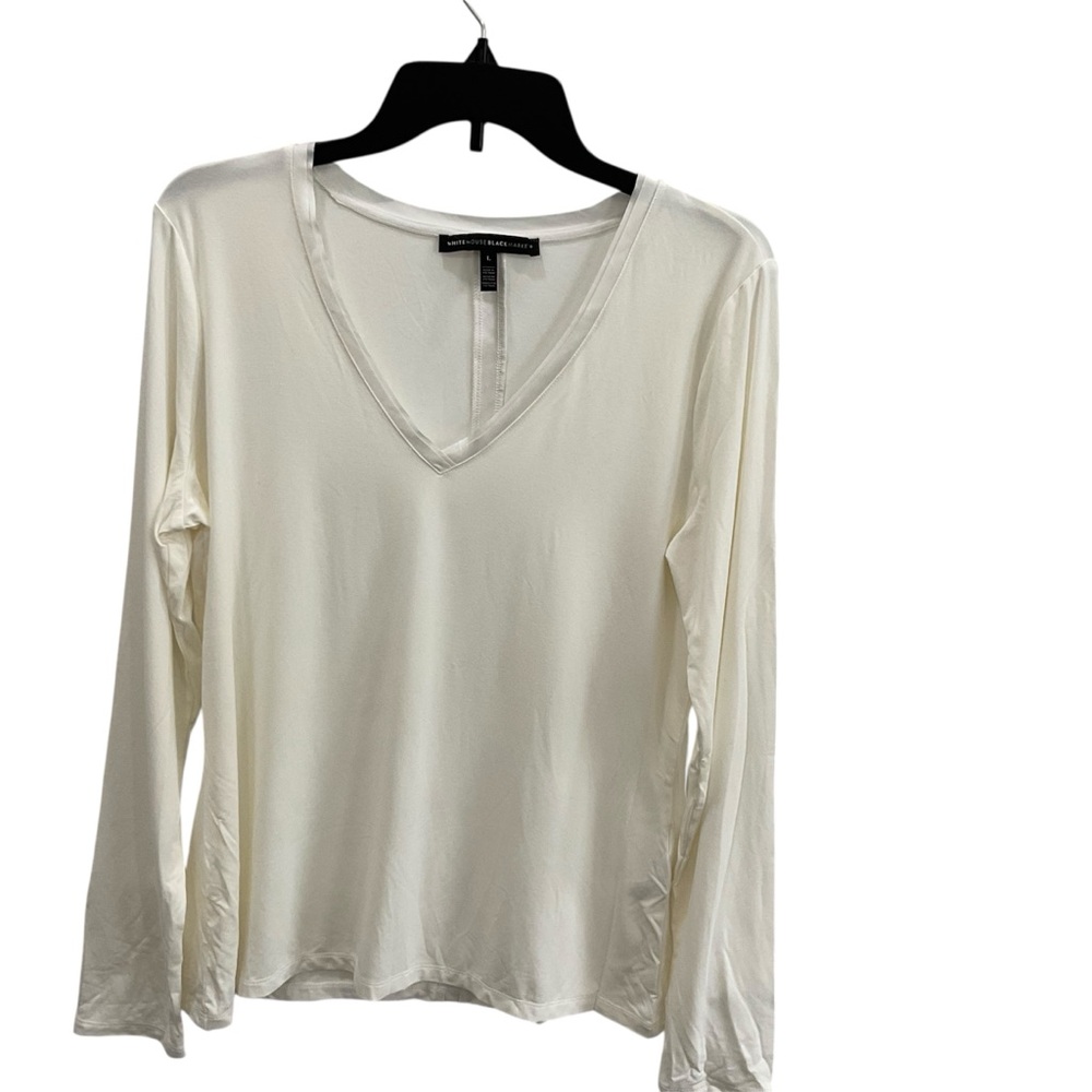 White House Black Market V neck long sleeve shirt